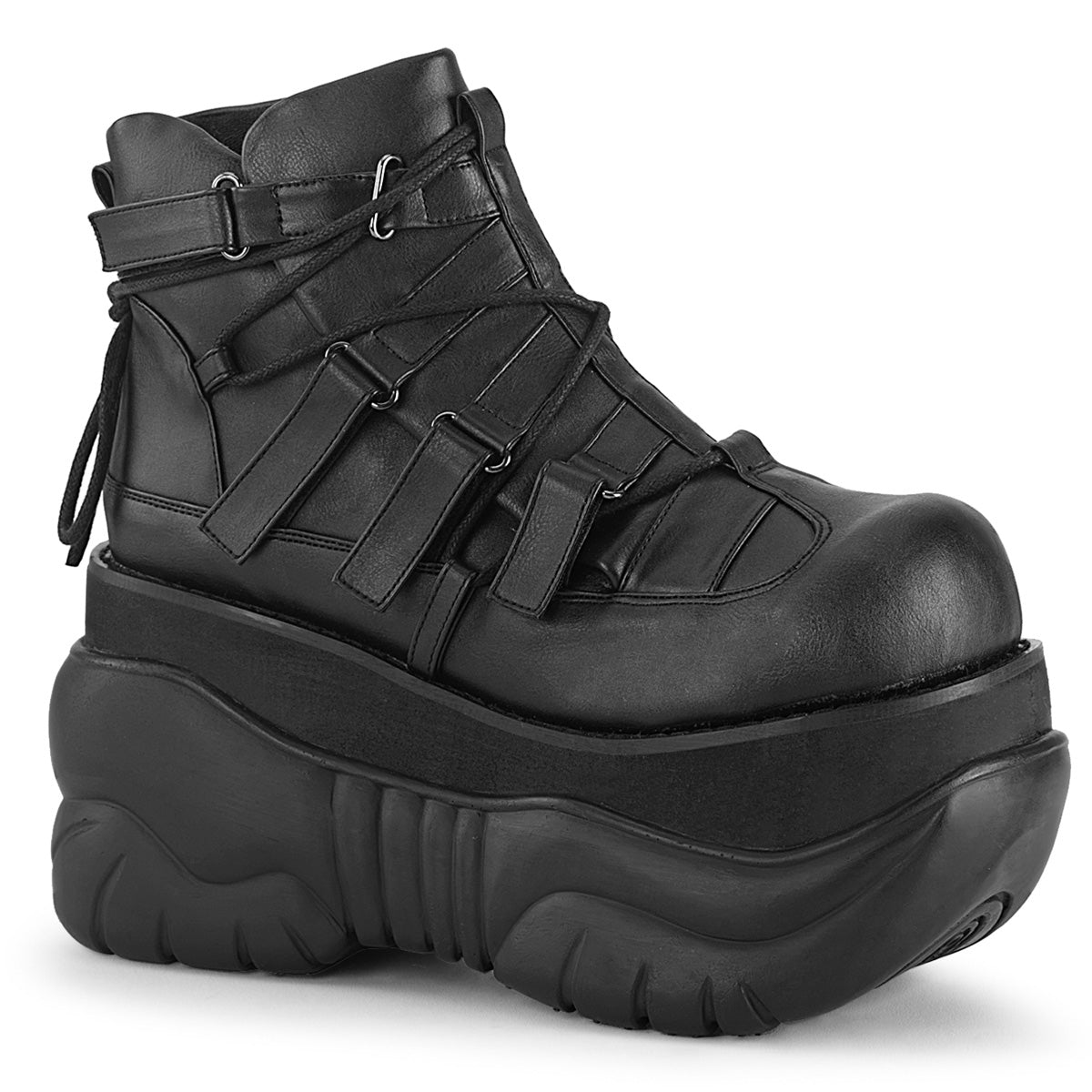Demonia Cult Exclusive | "Boxer-13" Boots - Black Vegan Leather