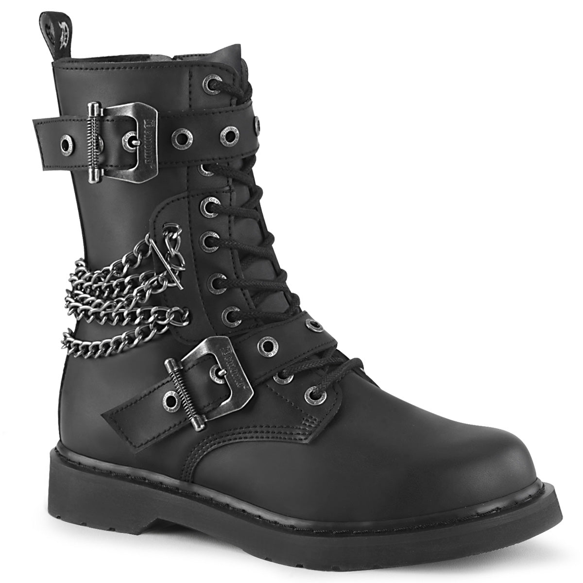 Demonia Cult Value | "Bolt-250" Boots - Black Vegan Leather