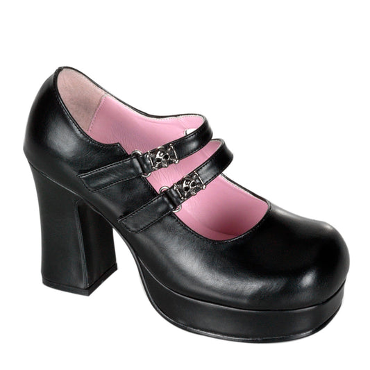 Demonia Cult Latest | "Gothika-09" Platforms - Black Vegan Leather