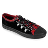 Black Suede-Red Plaid