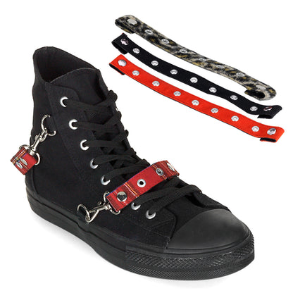 Demonia Cult Essential | "Deviant-107" Sneakers - Black Canvas