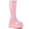 Baby Pink Hologram Stretch Patent