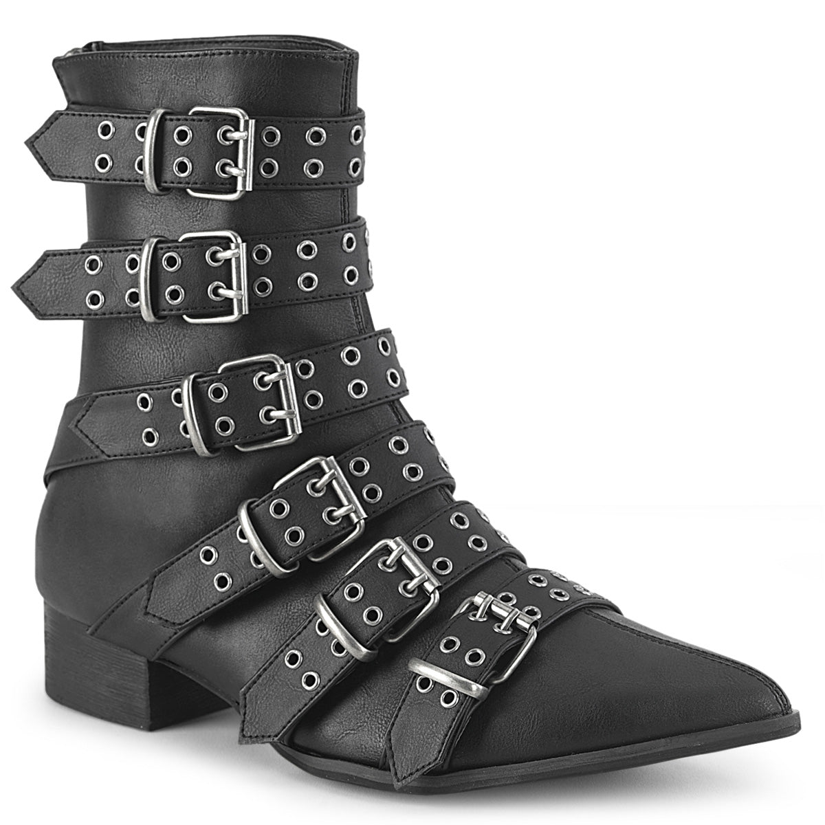 Demonia Cult Signature | "Warlock-70" Boots - Black Vegan Leather