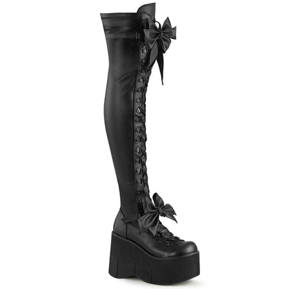 Demonia Cult Essential | "Kera-303" Boots - Black Stretch Vegan Leather