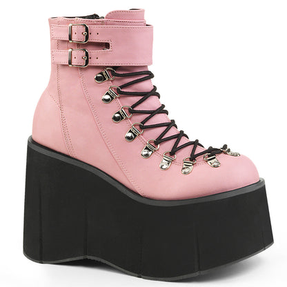 Demonia Cult Great Value | "Kera-21" Boots - Baby Pink Vegan Leather